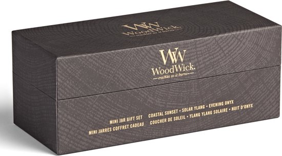 WoodWick Hourglass Geurkaars Deluxe Cadeauset - 3 Mini - Floral - 60 branduren