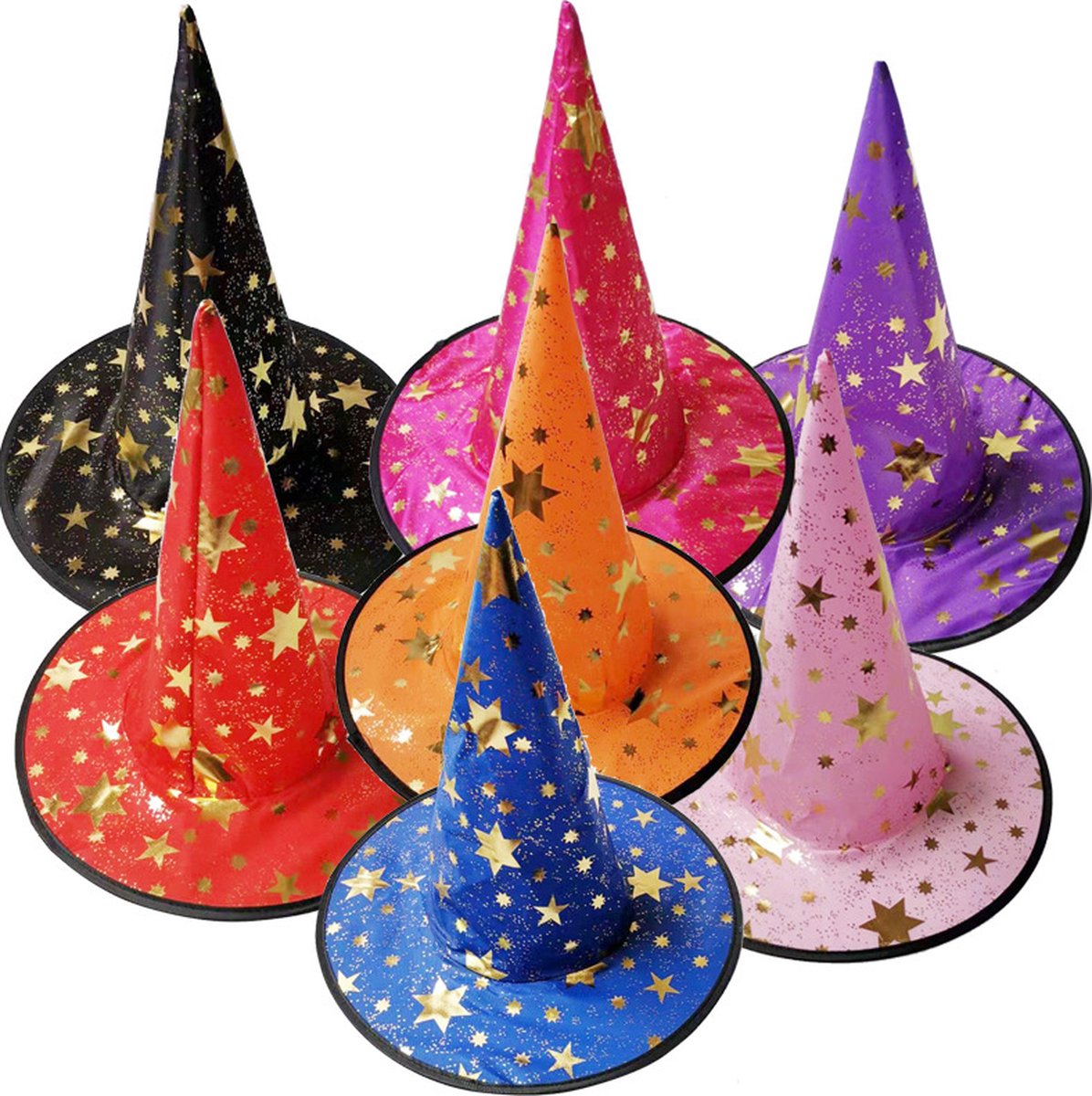 Joya Kids® Tovenaars Cape en Hoed Roze | Halloween Verkleedset als Tovenaar | Verkleedkleding | Cape en Muts set Merlijn | Roze — afbeelding 3