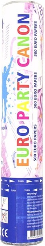 Canon à confettis de 500 euros