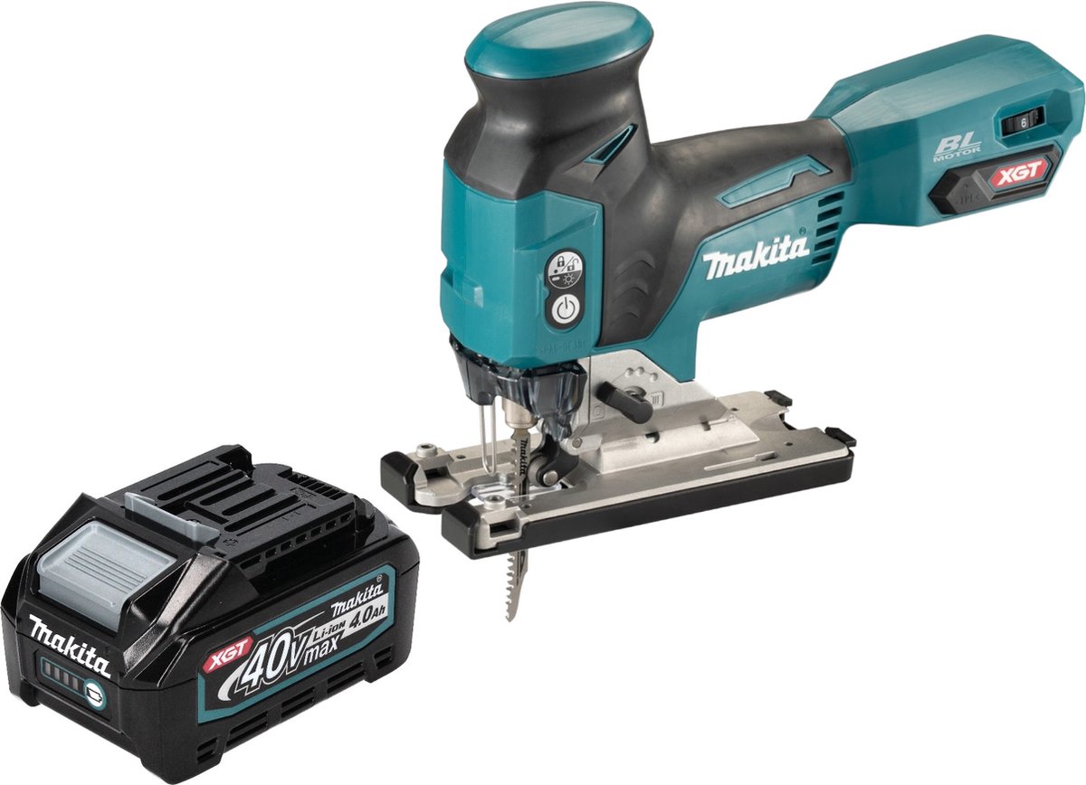 Makita JV 001 GM1 Accu-decoupeerzaag 40 V max. 135 mm borstelloos + 1x accu 4.0 Ah - zonder oplader