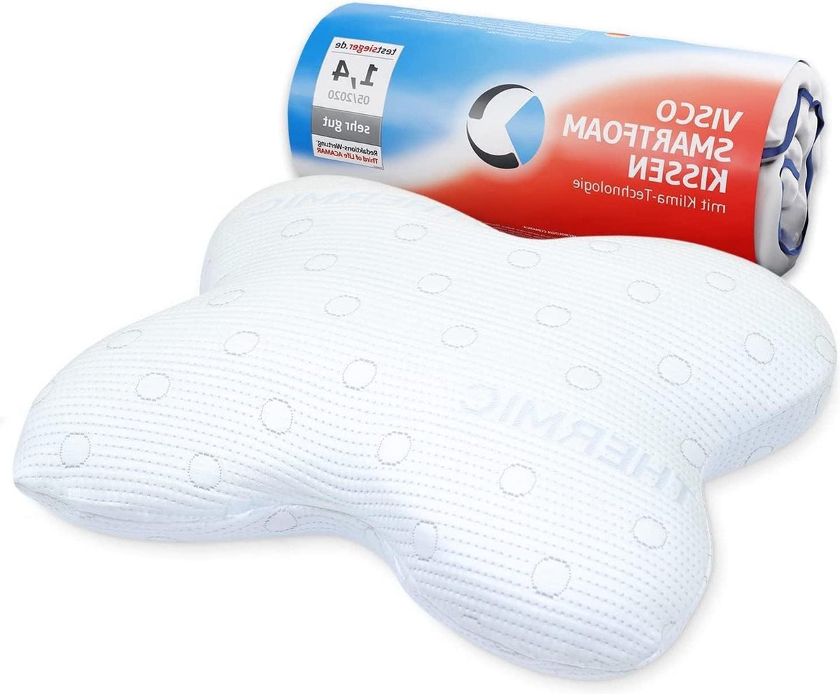 Orthopedisch nekkussen tegen nekpijn - Visco-elastisch traagschuim - Ergonomisch zijslaapkussen - Voor een goede nachtrust