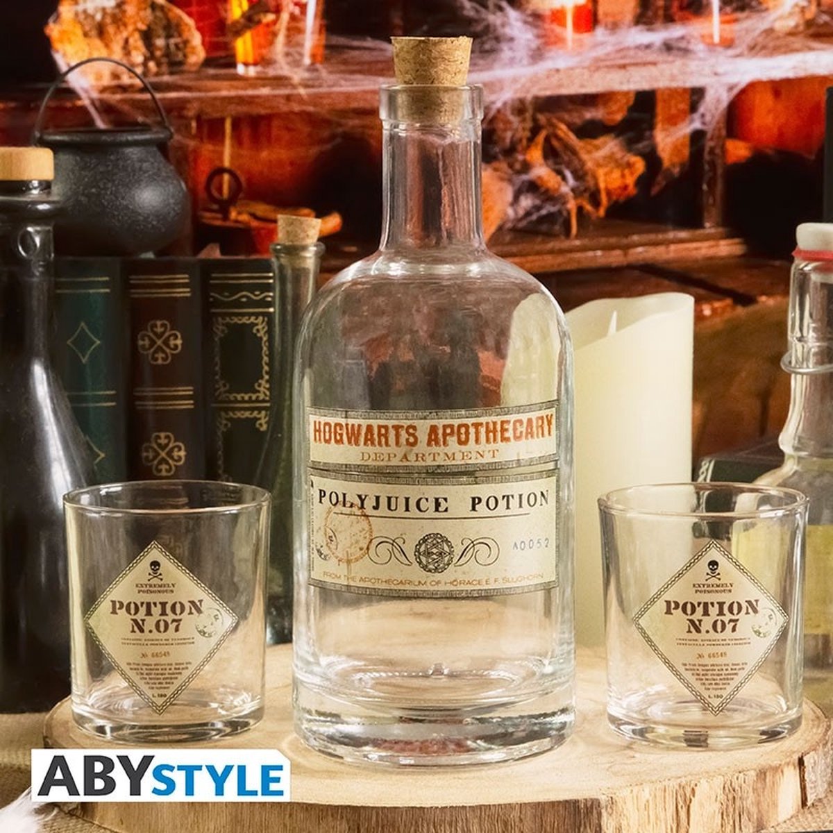 Harry Potter Potion - fles met glazen Unisex Glazenset - meerkleurig - Standard