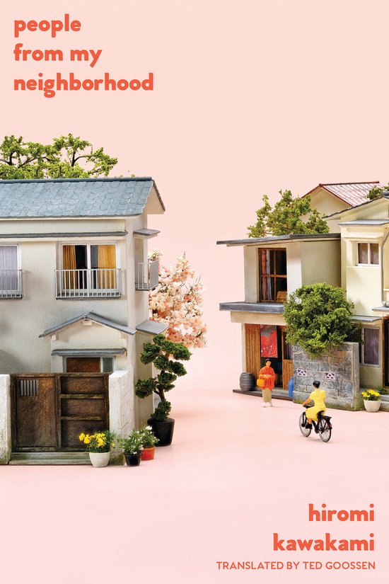 Boekomslag met miniatuur huizen en mensen. Titel: people from my neighborhood.