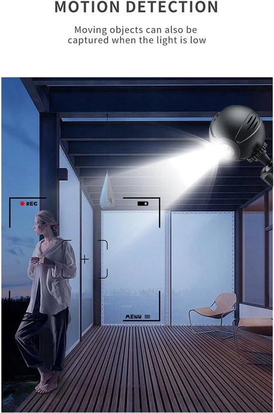 Mini Caméra Espion WiFi HD 1080p - Vision Nocturne, Détection De Mouvement, Audio - Pour Intérieur/Extérieur