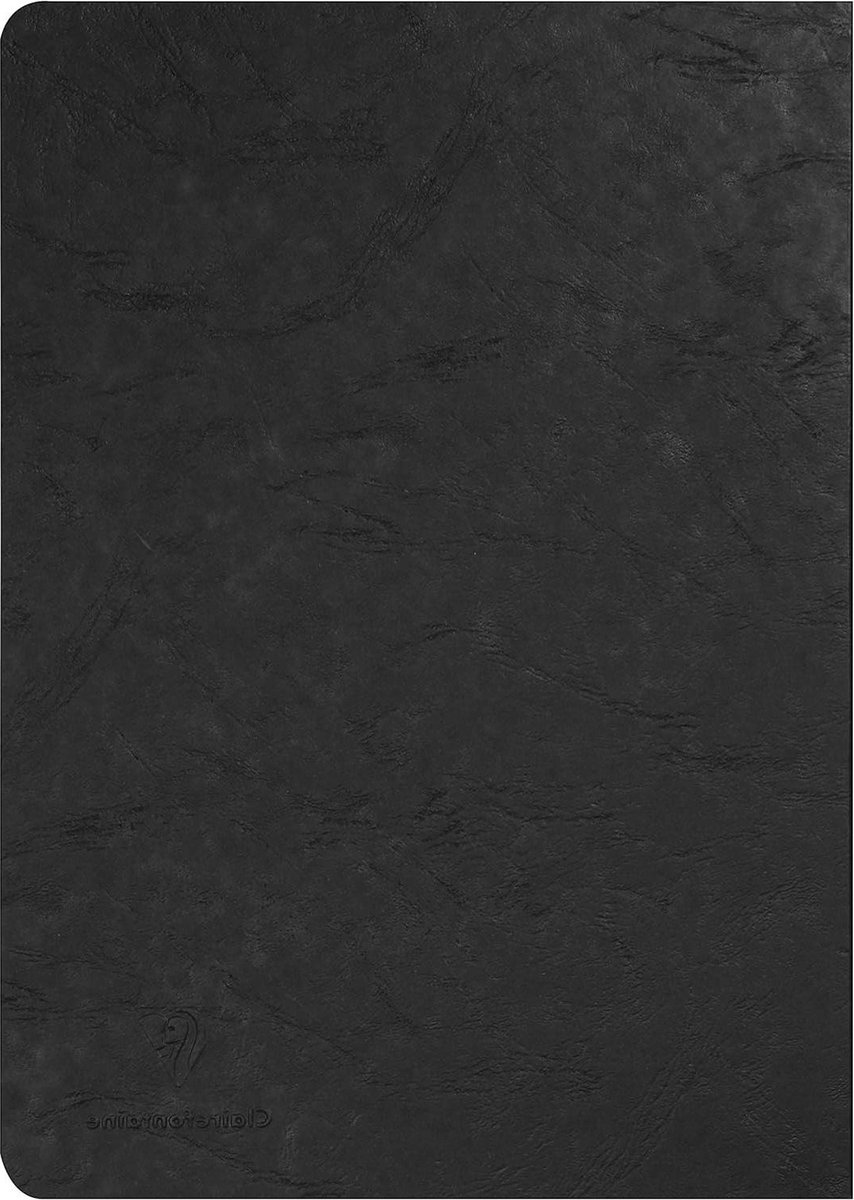 Schriften a4 ruitjes 10mm Zwart Gehecht Schrift - A4 21x297 cm - 96 Pagina's met Blanco Wit Papier - 90 g - Gelamineerde Cover met Lederachtige Textuur. Schriften a4 ruitjes 10mm