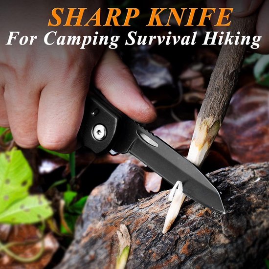 11-in-1 Multitool bijl mes hamer zaag flesopener schroevendraaier nylon schede - perfect cadeau voor mannen camping wandelen survival — afbeelding 4