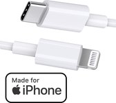 Bol.com USB-C naar Lightning Kabel - Apple MFI - Geschikt voor Apple CarPlay - USBC Oplaadkabel - Geschikt voor iPad en iPhone O... aanbieding