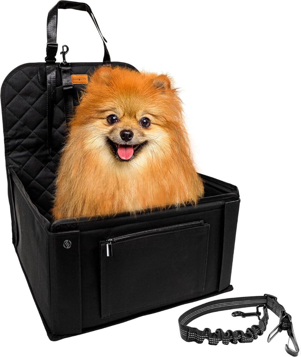 Equivera Hondenmand Auto Met Gordel – Hondenmand – Hondenmand Auto – Autostoel Hond – Hondenstoel Auto – Met Gordel