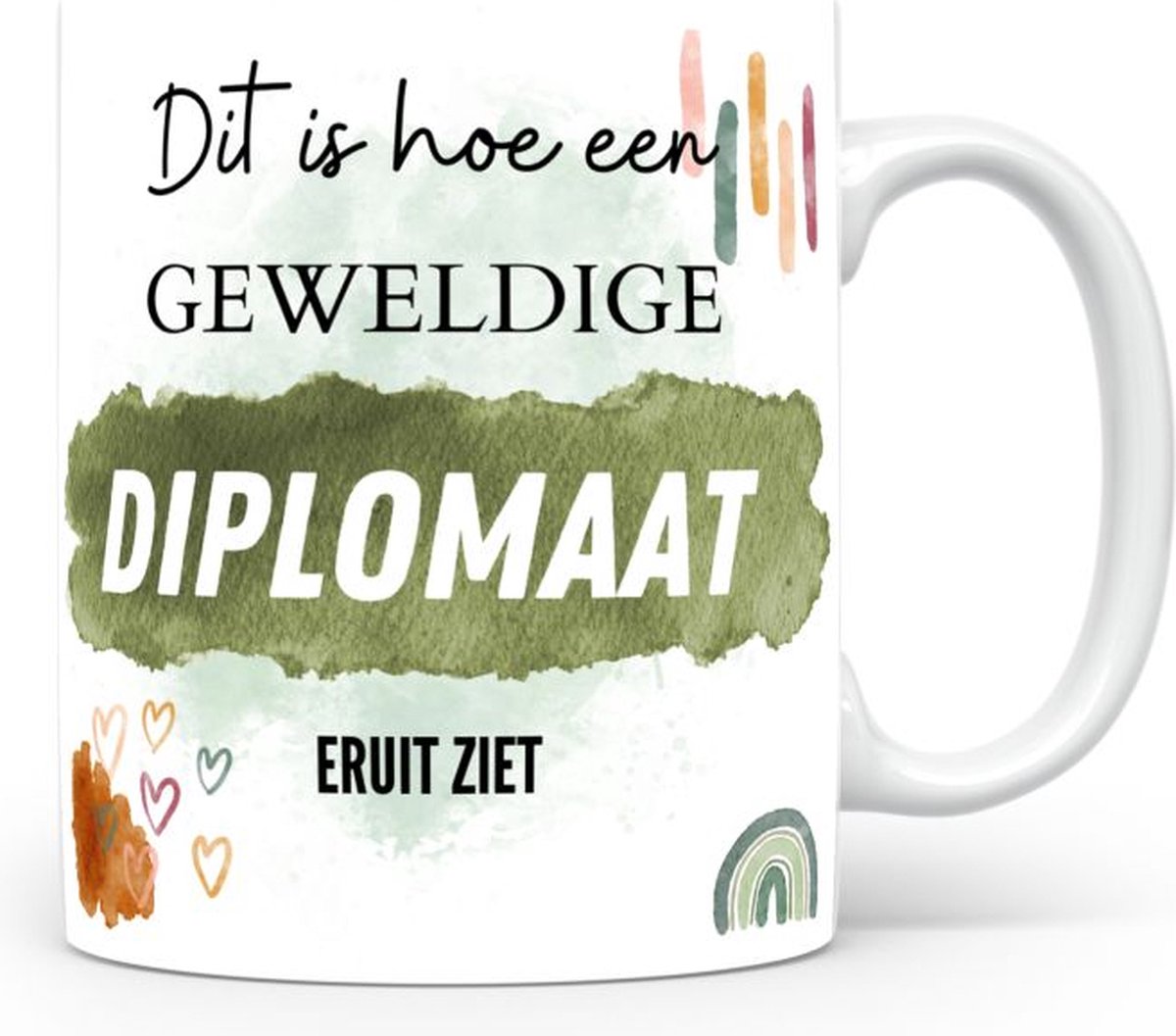 Mok bedrukken met beroep Diplomaat