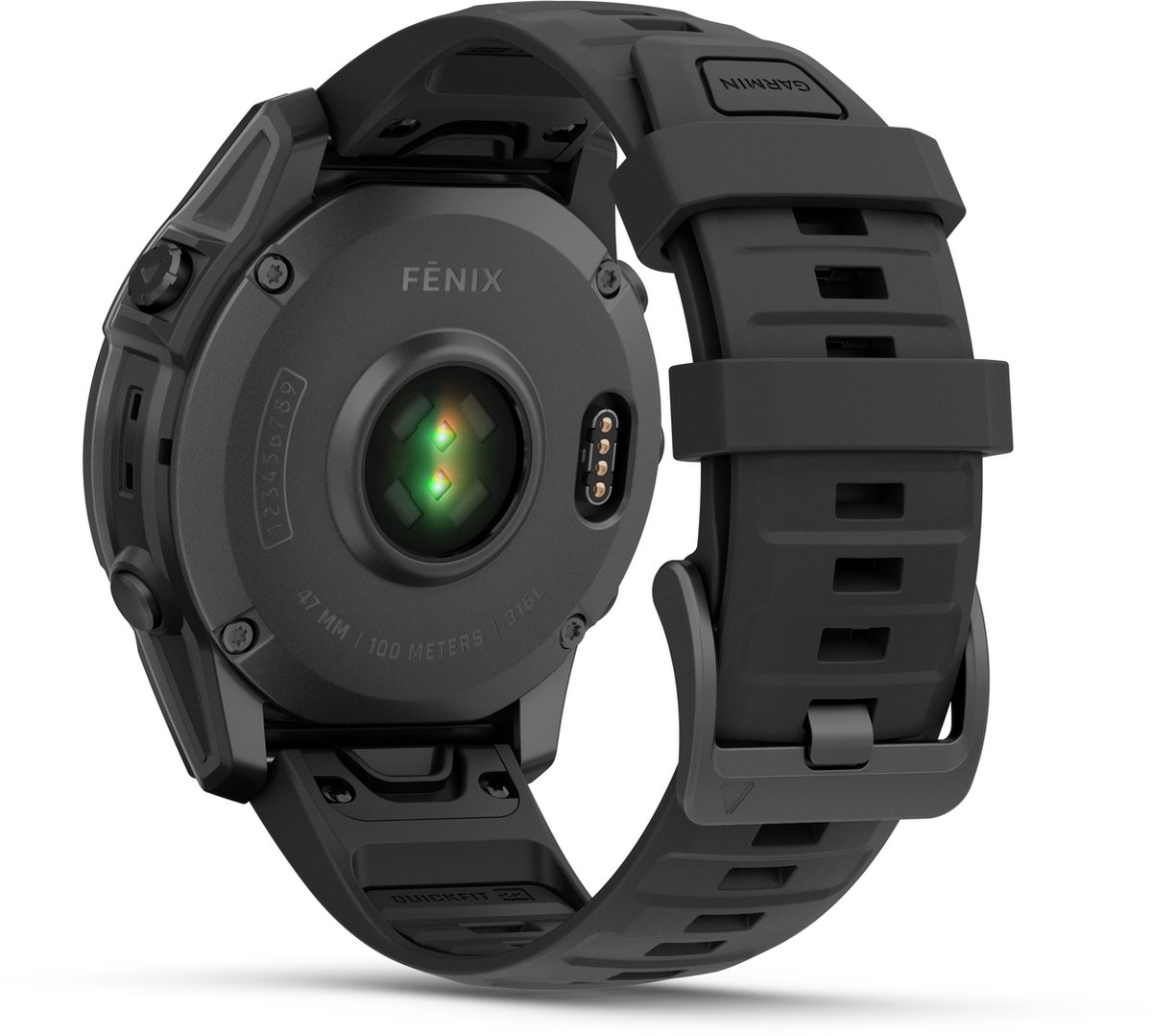 Garmin fēnix E - 47mm - AMOLED Multisport Smartwatch - Sportspecifieke workouts - 100+ sport-apps - 10ATM Waterdicht - tot 16 dagen batterij - Donkergrijs/zwart – foto 4