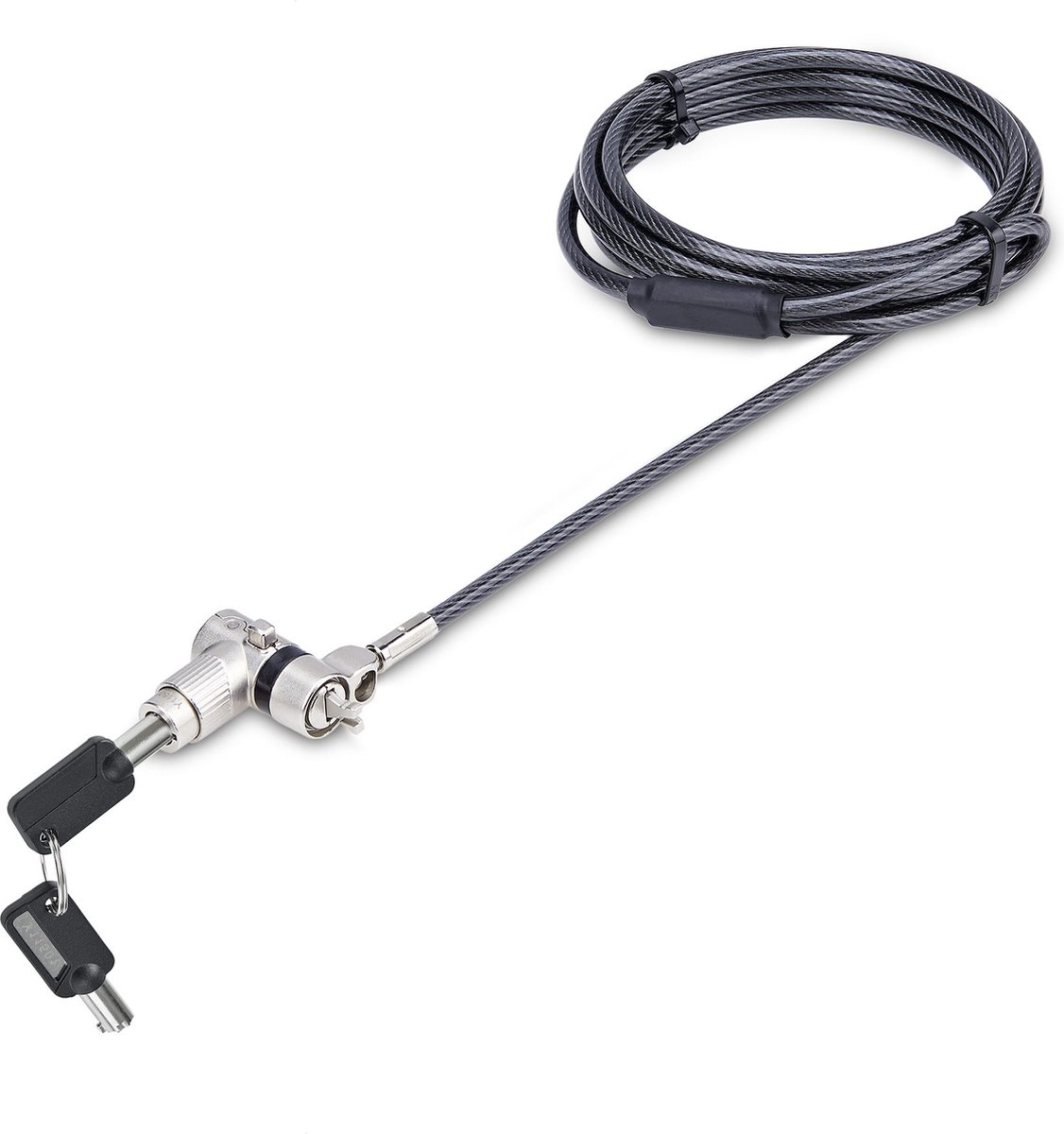 StarTech.com 3-in-1 Laptop Lock Compatible wNoble WedgeNanoK-Slot - Beveiligingskabelslot