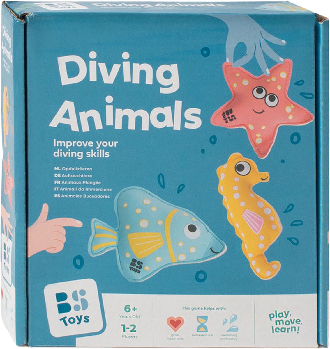 BS Toys Opduikdieren Zwembad - Opduik Speelgoed vanaf 5 Jaar - Water Spel - Bad Speelgoed - Neopreen Diertjes - 3 Stuks — afbeelding 12