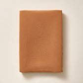Petite Amélie Aankleedkussenhoes caramel 50x70cm - mousseline katoen