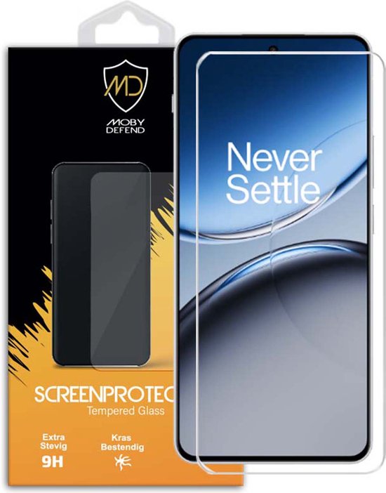 OnePlus Nord 4 Screenprotector - MobyDefend Case-Friendly Screensaver - Gehard Glas - Glasplaatje Geschikt Voor: OnePlus Nord 4