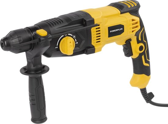 Powerplus Elektrische Breekhamer POWX11700 - 1050 W vermogen en 3.5 Joule slagkracht - 5100 slagen per minuut - Puntbeitels en boren inbegrepen - SDS plus