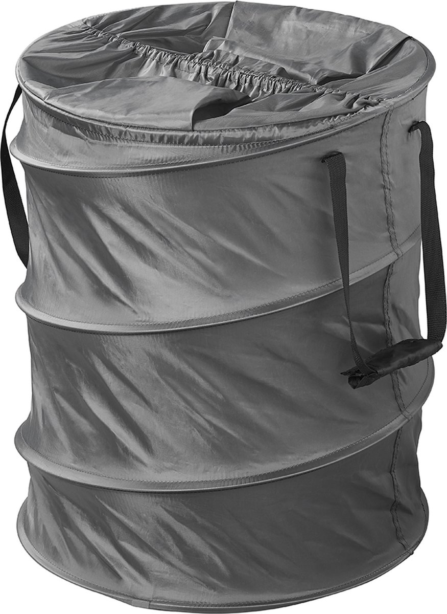 ProPlus Waszak opvouwbaar - Ø46 x 60 cm - Wasmand - Pop-up waszak - Waszak Opvouwbaar Camping - Zwart