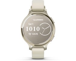 Garmin Lily 2 Active - Smartwatch - 33 sport-apps - Lunar Gold met Bone Siliconen Bandje Garmin Lily 2 Active - Smartwatch - 33 sport-apps - Lunar Gold met Bone Siliconen Bandje