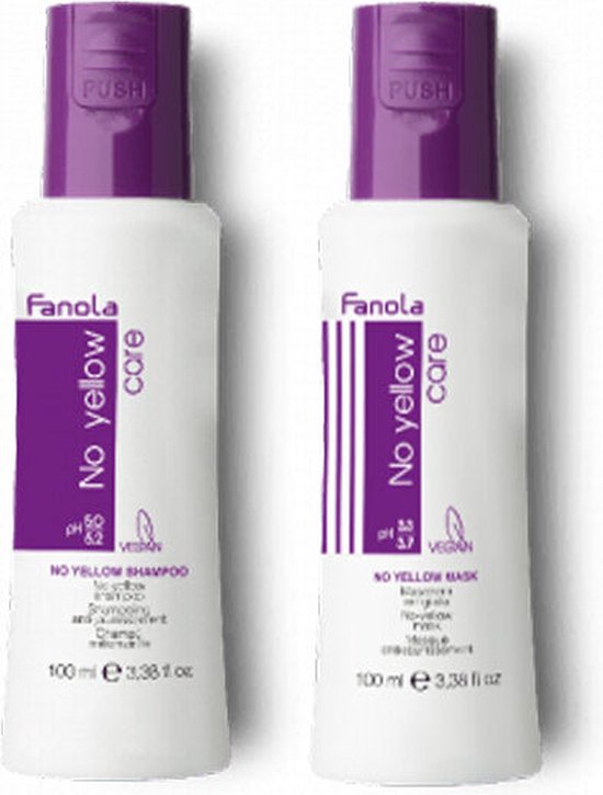 Fanola No Yellow Shampoo + Masker 100ml
