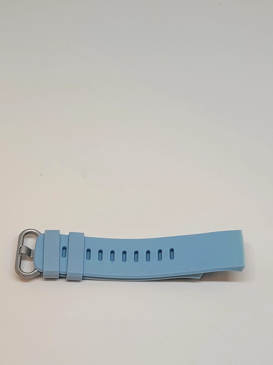 Go Go Gadget - Schubben Siliconen Bandje - Sportbandje - Fitbit Charge 3 & 4 - S/M - Blauw