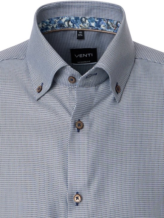 Venti Chemise Avec Motif Col Boutonné Coupe Moderne - L