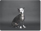 Muismat - Mousepad - Hond - Vlek - Portret - 23x19 cm - Muismatten