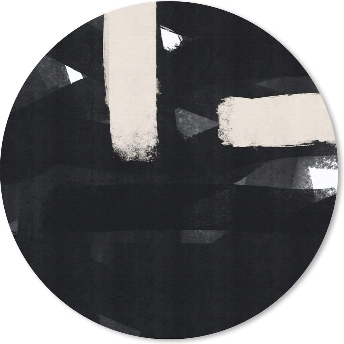 Muismat rond 40x40 cm - Mousepad Abstract - Pastel - Minimalisme - Ronde muismatten