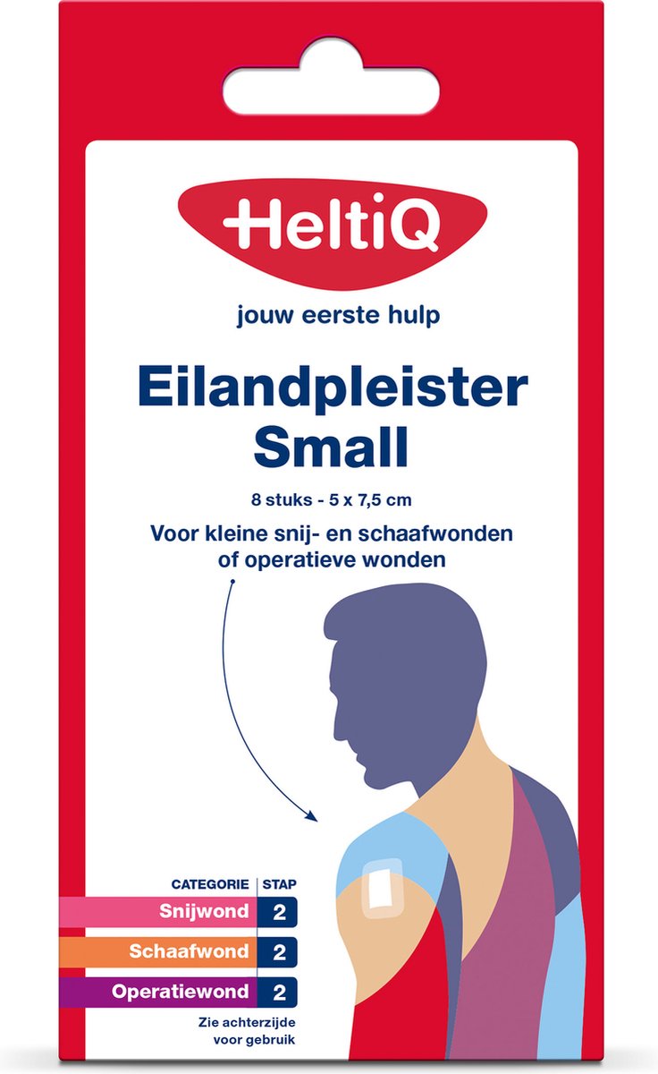 Goedkoopste Heltiq Eilandpleisters small 5 x 7.5cm 8 Stuks