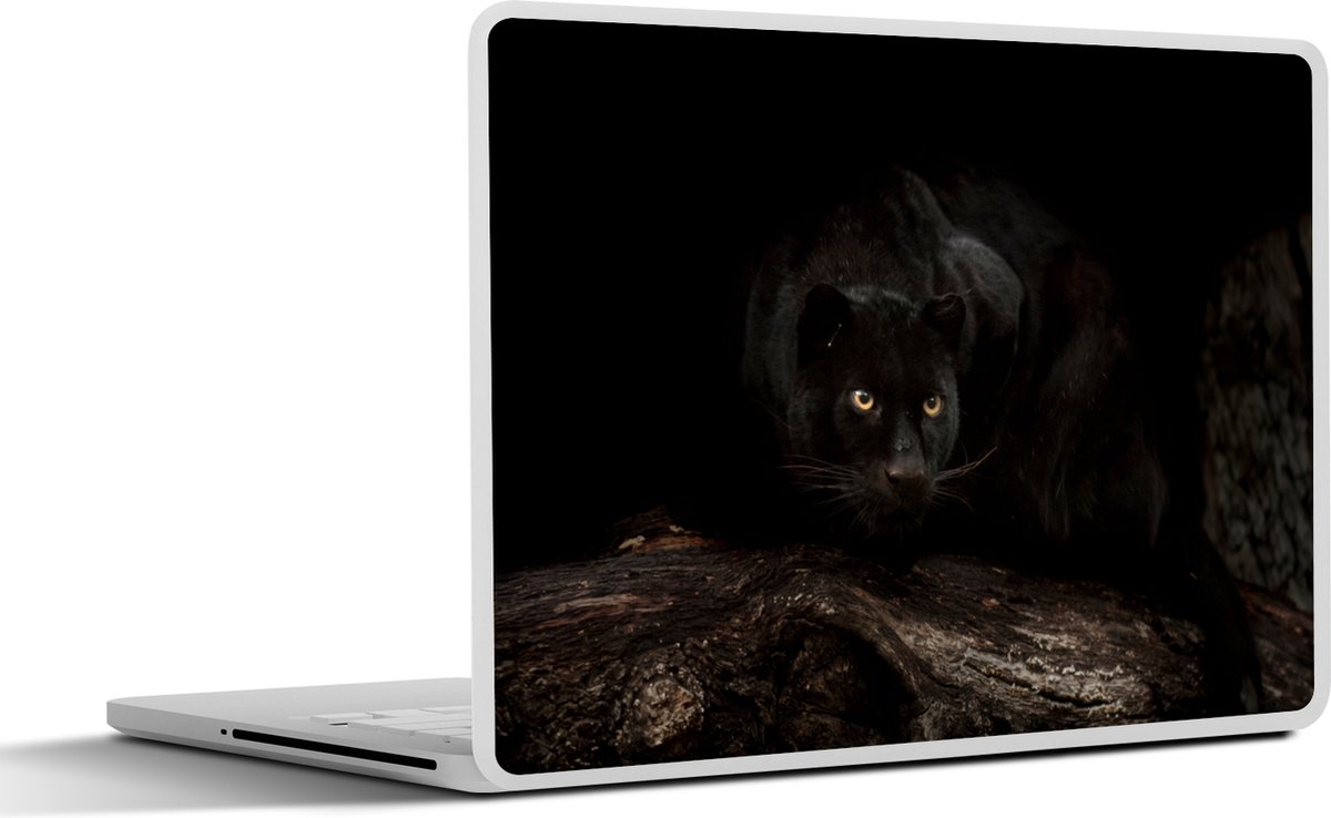 Laptop sticker - 17.3 inch - Panter - Bos - Ogen - 40x30cm - Laptopstickers - Laptop skin - Cover