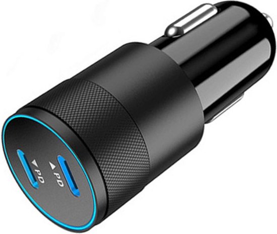 Auto Oplader Telefoon KEWIG USB-autolader 36W Dubbele QC3.0 Poort - Met Voltmeter En Aan/uit Schakelaar, Snel Opladen In De Auto Snel Opladen Auto Telefoon Adapter