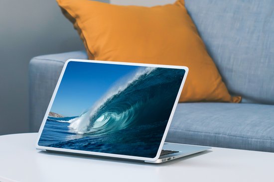 Laptop sticker - 13.3 inch - Zee - Water - Golf - 31x22,5cm - Laptopstickers - Laptop skin - Cover