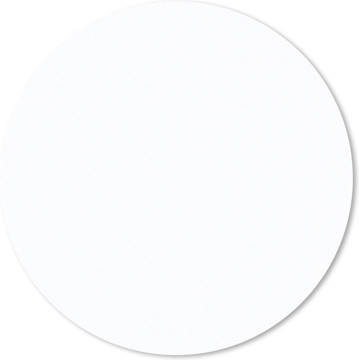Muismat rond 40x40 cm - Mousepad Egaal - Design - Wit - Patronen - Ronde muismatten
