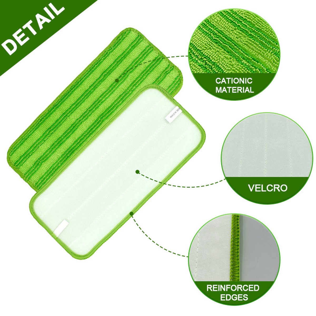Chiffon Réutilisable BANGNA Pour Vadrouille Swiffer - Lavable, Pour Nettoyage Humide Ou Sec