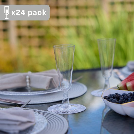 ZOMUIA Lot De 50 Coupes à Champagne En Acrylique En Forme De