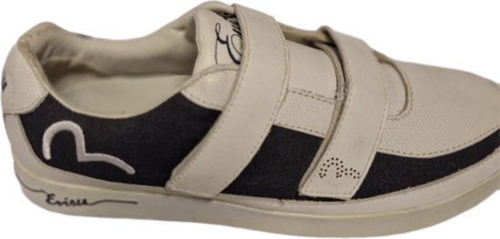 EVISU-SNEAKER-YUTAKA-BLANC/MARINE-VELCRO-TAILLE 46