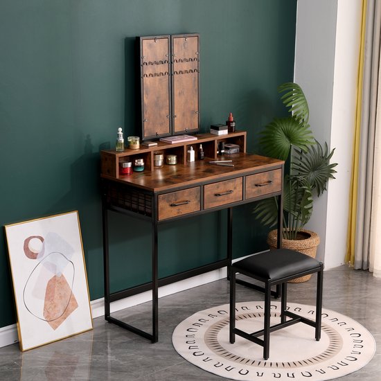 Beaux Versailles spiegel ovaal met lijst 90x38 cm mat zwart