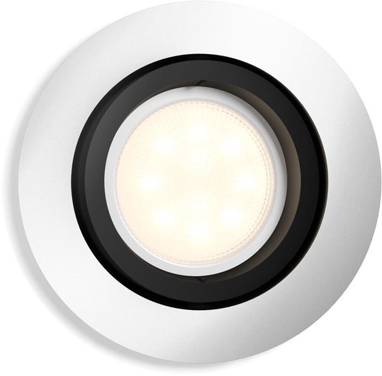 Philips Hue inbouwspot Milliskin aluminium rond uitbreiding 5,5W
