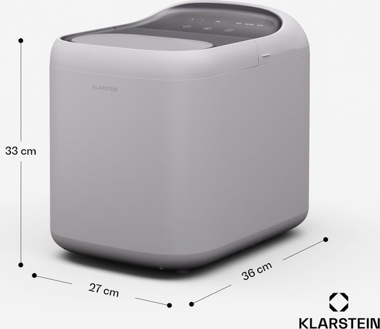 Klarstein Sparkice Ijsblokjesmachine - 2 Modi - Automatische reiniging 15 kg per 24 uur - Wit van Klarstein — afbeelding 3
