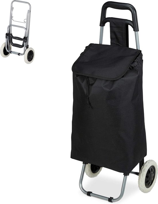 Relaxdays Boodschappentrolley 25 L Boodschappenkar Boodschappenwagen Met 2 Wielen Grijs 591108755 Relaxdays Boodschappentrolley 25 L Boodschappenkar Boodschappenwagen Met 2 Wielen Grijs 591108755