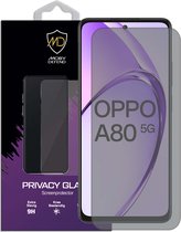 MobyDefend Protecteur d'écran Oppo A80 5G - Économiseur d'écran en verre de confidentialité mat - Plaque de verre Convient pour : Oppo A80 5G
