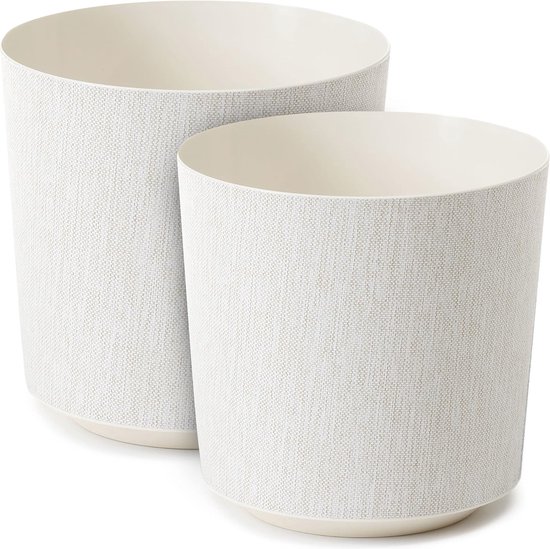 KOMFOTTEU Set Van 2 Hoge Plantenbakken, Grote Conisc Plantenbakken Met Binnenplanken Drainagegaten Decoratieve Pp Bloempotten Voor Veranda Terras Tuin Achtertuin 1197547269 KOMFOTTEU Set Van 2 Hoge Plantenbakken, Grote Conisc Plantenbakken Met Binnenplanken Drainagegaten Decoratieve Pp Bloempotten Voor Veranda Terras Tuin Achtertuin 1197547269