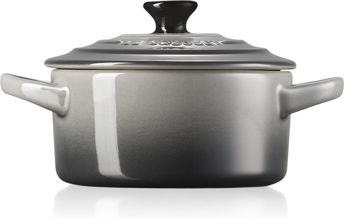 Le Creuset 6 aardewerken mini braadpannetjes Flint 10cm 0,2l