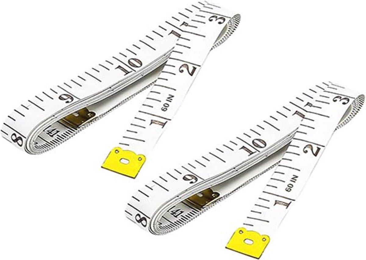 Dubbelzijdige metertape - 150 cm - Perfect voor het meten van lichaam en naaiwerk