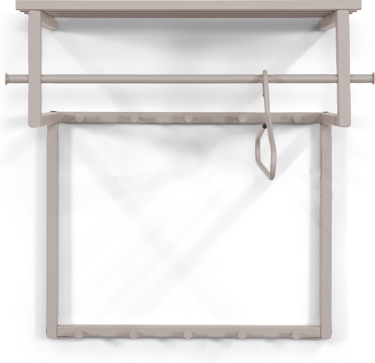 Spinder Design kapstok Rizzoli - Silky Taupe - 10 haken - Staal