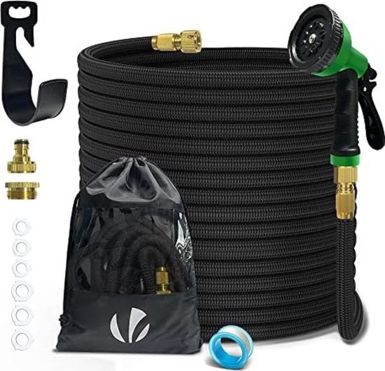 LINGKY Flexibele tuinslang 30m met 8 functies douche, flexibele