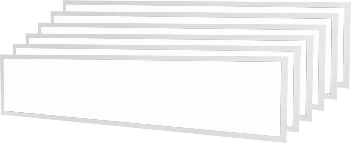 LEDVION 6X LED Panel - 120x30 - 24W - 4000K - 5040L Incl. LED driver + Snelconnector Wit