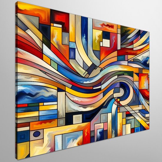 Modern picasso schilderij | Abstracte creatie geïnspireerd op de stijl ...