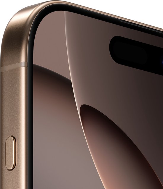 Close-up van de gouden rand en het scherm van een iPhone.