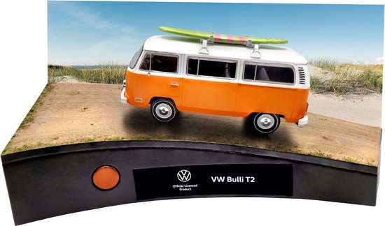 Franzis Modelbouwpakket Auto - 67223 Volkswagen VW T2 Bulli Camper Busje - Adventskalender Metalen - 1:43