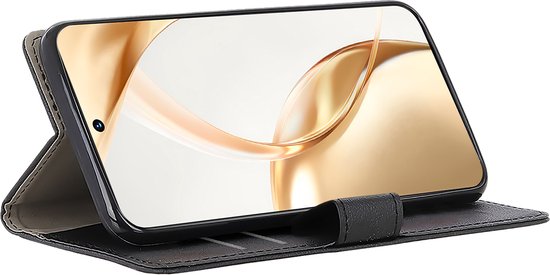 Cazy Case adapté pour Honor 200 - Bookcase Classic avec porte-cartes - Zwart