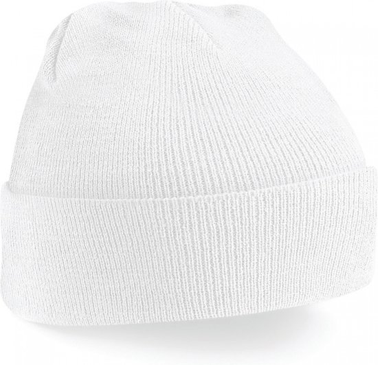 Ruige Muts Basic Winter Muts - wit | bol
